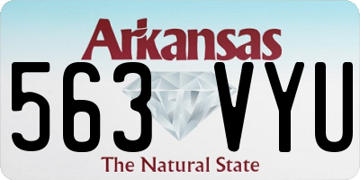 AR license plate 563VYU