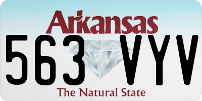 AR license plate 563VYV