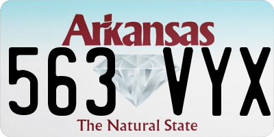 AR license plate 563VYX
