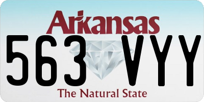 AR license plate 563VYY