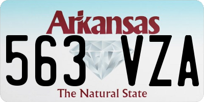 AR license plate 563VZA