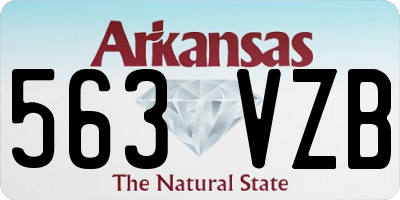 AR license plate 563VZB