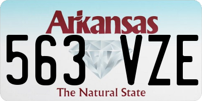 AR license plate 563VZE