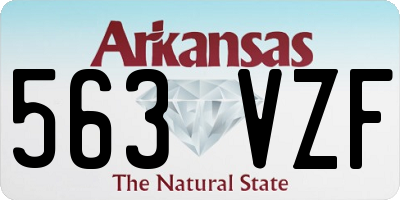 AR license plate 563VZF