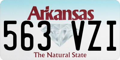 AR license plate 563VZI