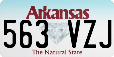 AR license plate 563VZJ