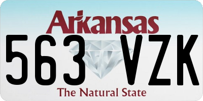 AR license plate 563VZK
