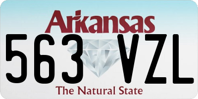 AR license plate 563VZL