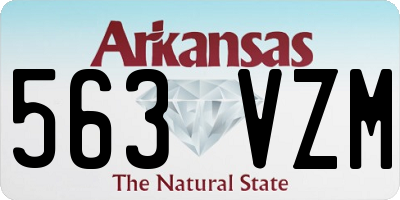 AR license plate 563VZM