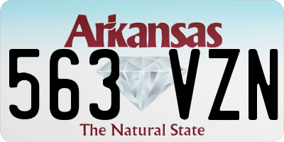 AR license plate 563VZN