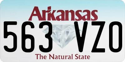 AR license plate 563VZO