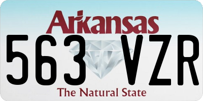 AR license plate 563VZR