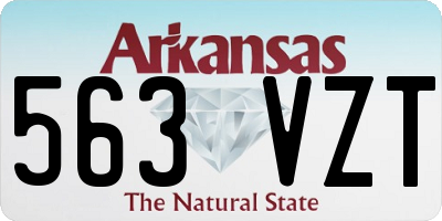 AR license plate 563VZT