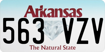 AR license plate 563VZV