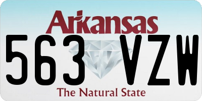AR license plate 563VZW