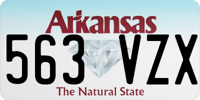 AR license plate 563VZX