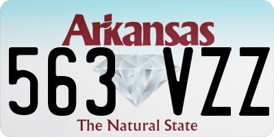 AR license plate 563VZZ