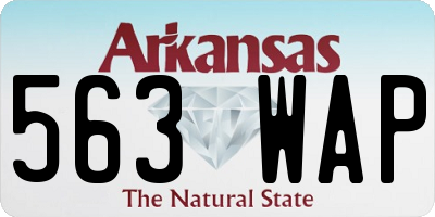 AR license plate 563WAP