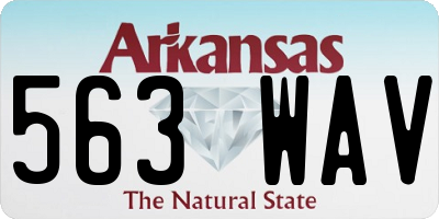 AR license plate 563WAV