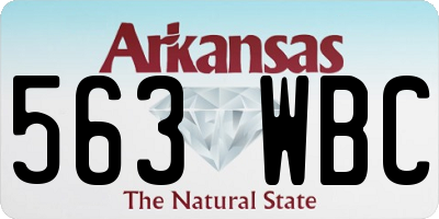 AR license plate 563WBC
