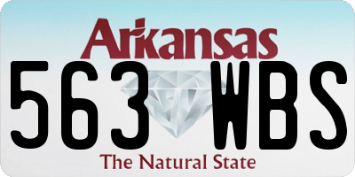 AR license plate 563WBS