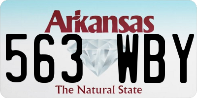 AR license plate 563WBY