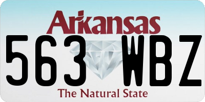 AR license plate 563WBZ