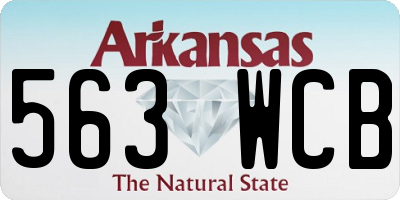 AR license plate 563WCB