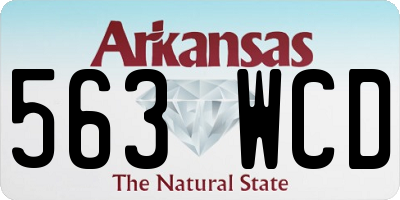 AR license plate 563WCD