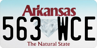 AR license plate 563WCE