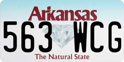 AR license plate 563WCG