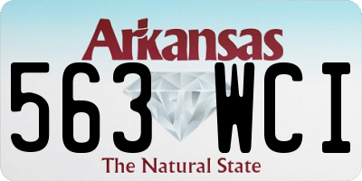AR license plate 563WCI