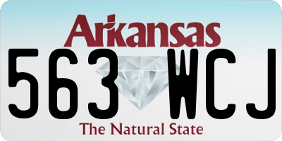 AR license plate 563WCJ