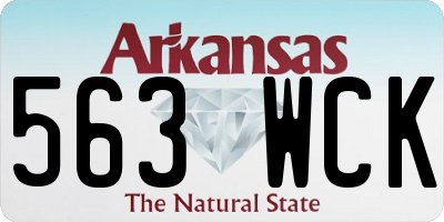 AR license plate 563WCK