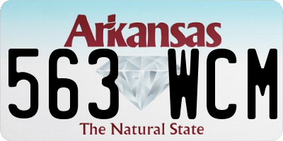 AR license plate 563WCM