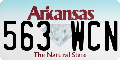 AR license plate 563WCN
