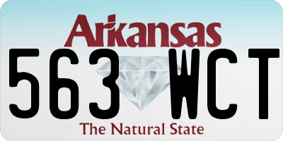 AR license plate 563WCT