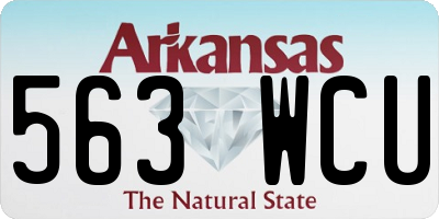 AR license plate 563WCU
