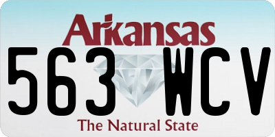 AR license plate 563WCV