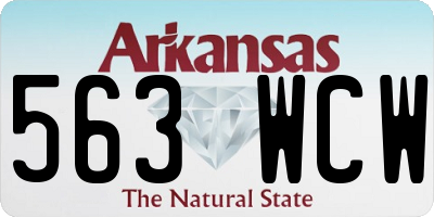 AR license plate 563WCW