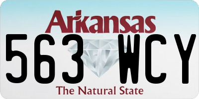 AR license plate 563WCY