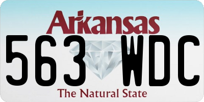 AR license plate 563WDC