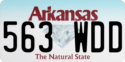 AR license plate 563WDD