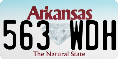 AR license plate 563WDH