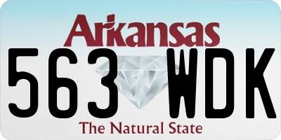 AR license plate 563WDK