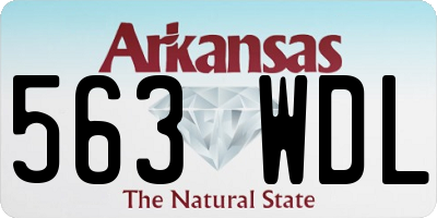AR license plate 563WDL