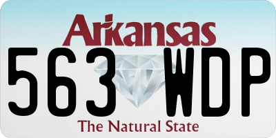 AR license plate 563WDP