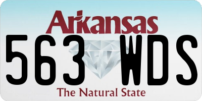 AR license plate 563WDS