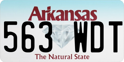 AR license plate 563WDT