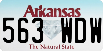 AR license plate 563WDW